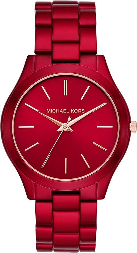 michael kors red watch sale|mk3895.